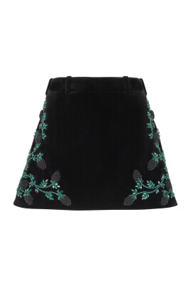 jupe-trapeze-en-velours-brode-mure