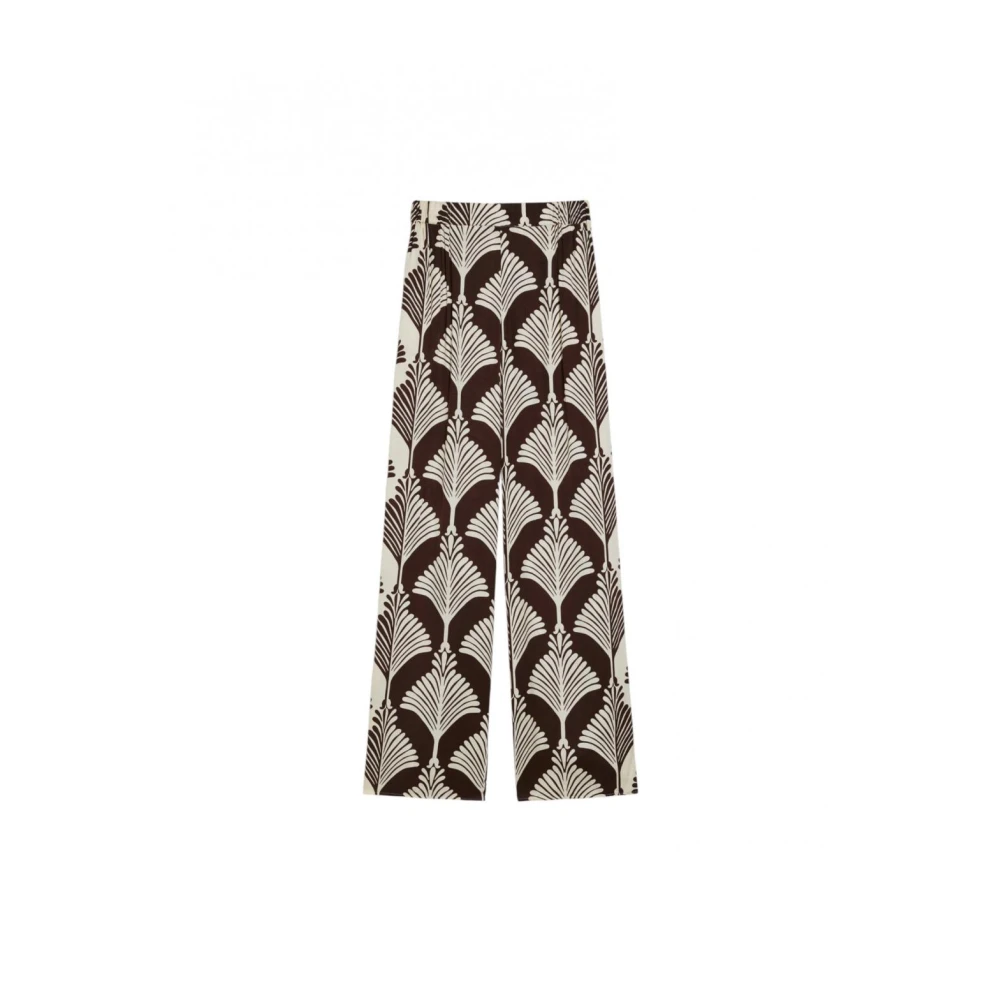 Pennyblack Femme Multicolor Pantalons, E, Taille: 46 Fr Pantalon En Twill De Viscose Imprimé À Coupe Décontractée