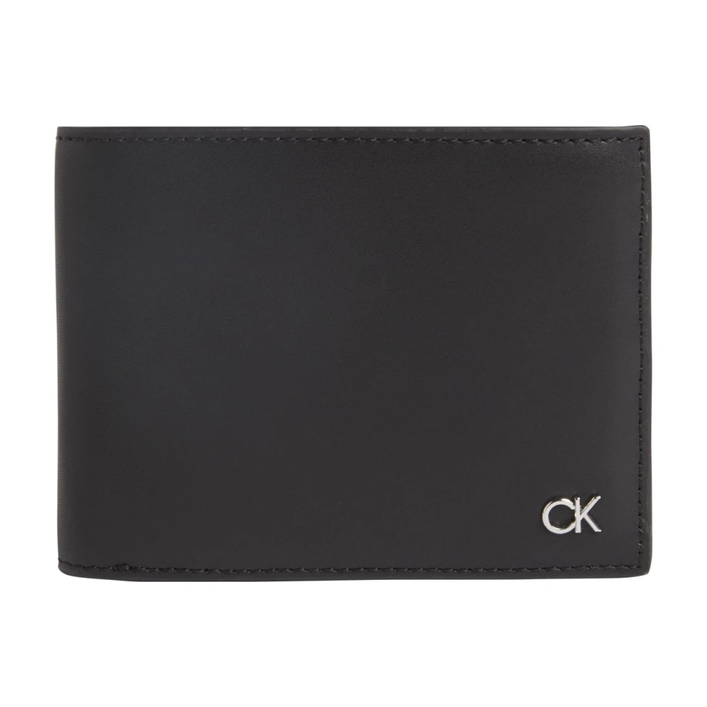 Calvin Klein Svart Trifold Plånbok med Myntficka Black, Herr