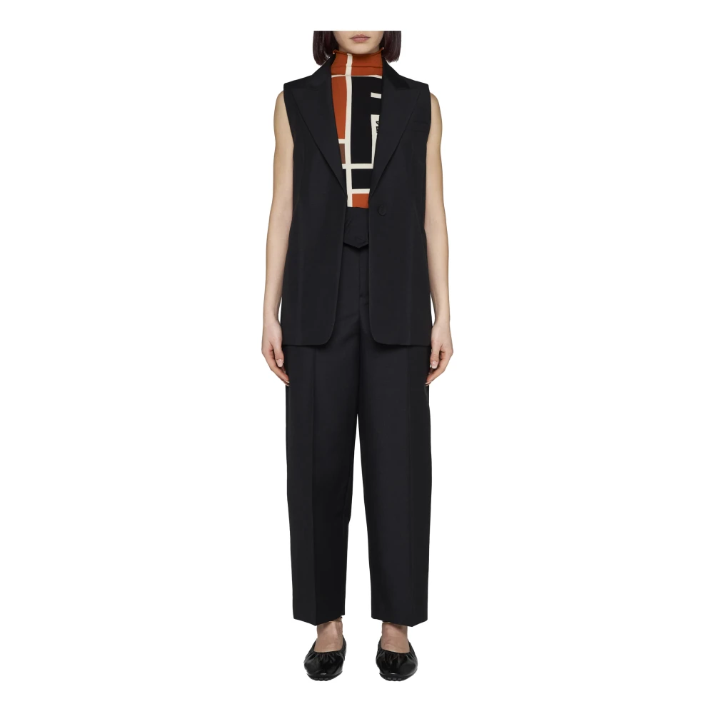 Fendi Zwarte Top Elegante Stijl Black Dames
