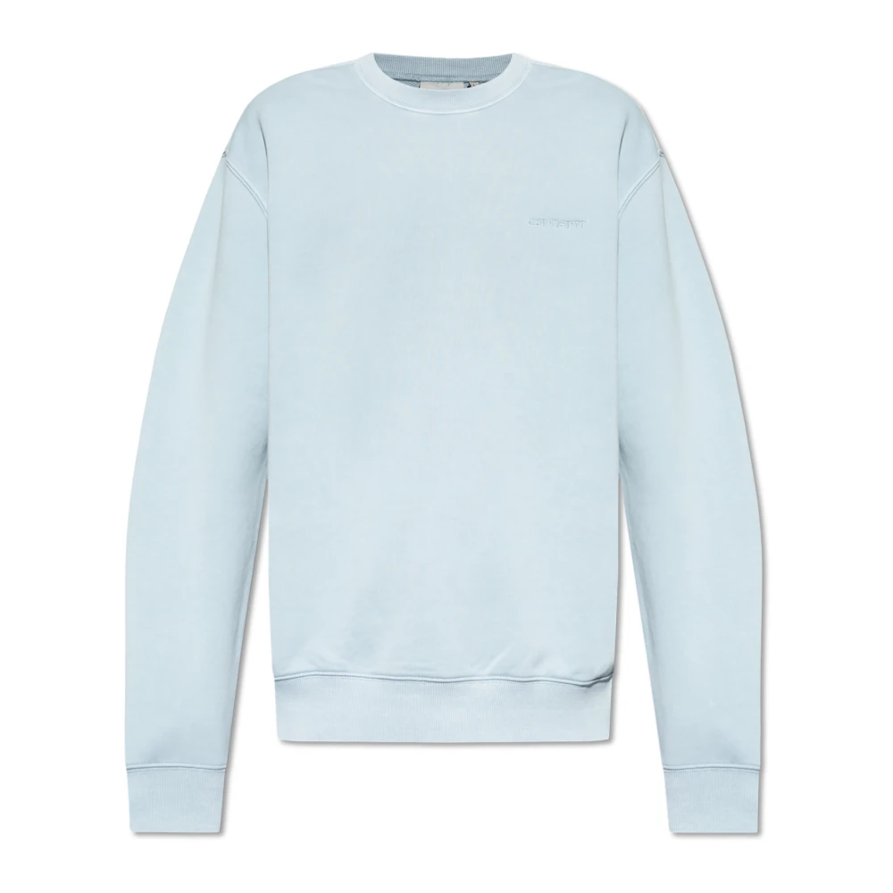 Carhartt Wip Sweatshirt med logotyp Blue, Herr