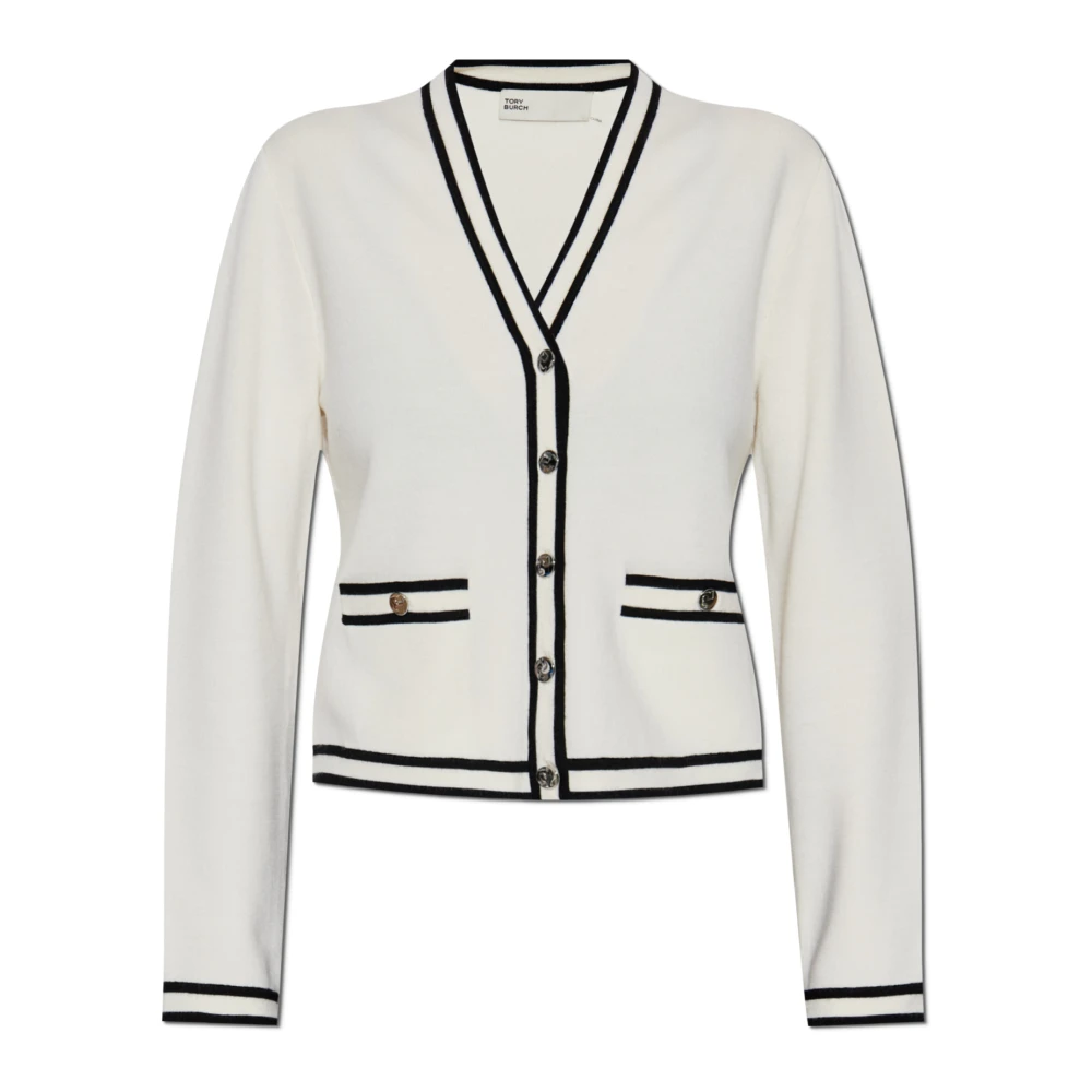 TORY BURCH Wollen vest 'Kendra' Beige Dames