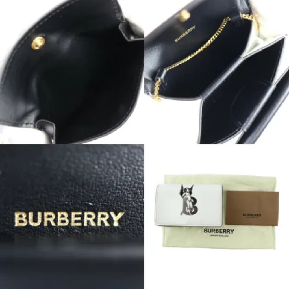 Burberry Vintage Pre-owned Leather wallets White Dames