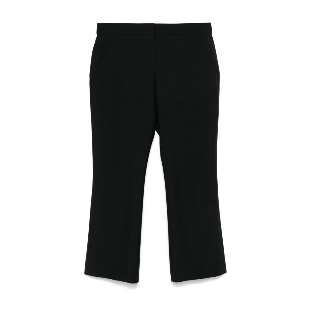 Alexander mcqueen Zwarte Op Maat Gemaakte Wollen Broek Black Dames