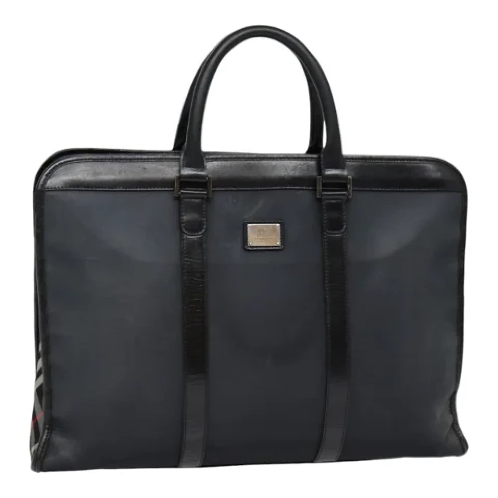 Burberry Vintage Pre-owned Nylon handbags Black Dames