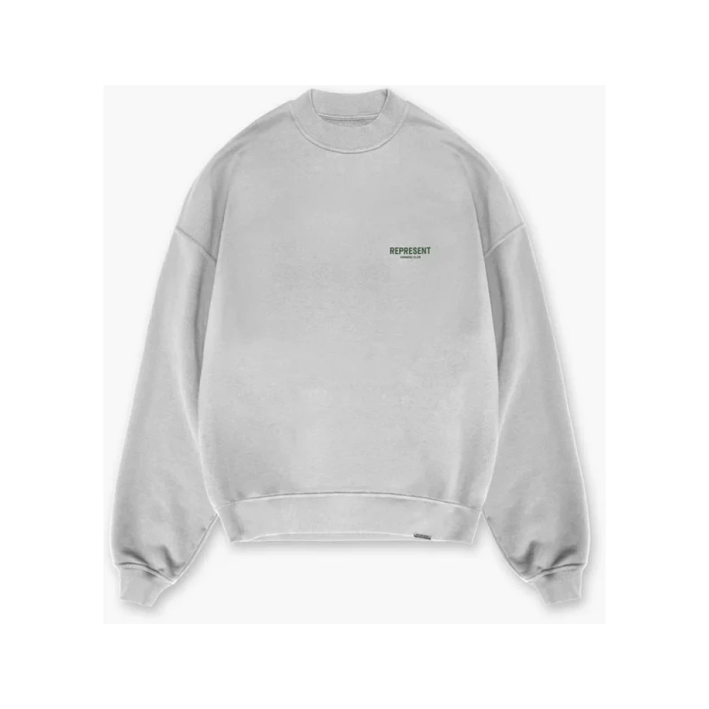 Represent Ash Grey Oversized Sweater Gray Heren