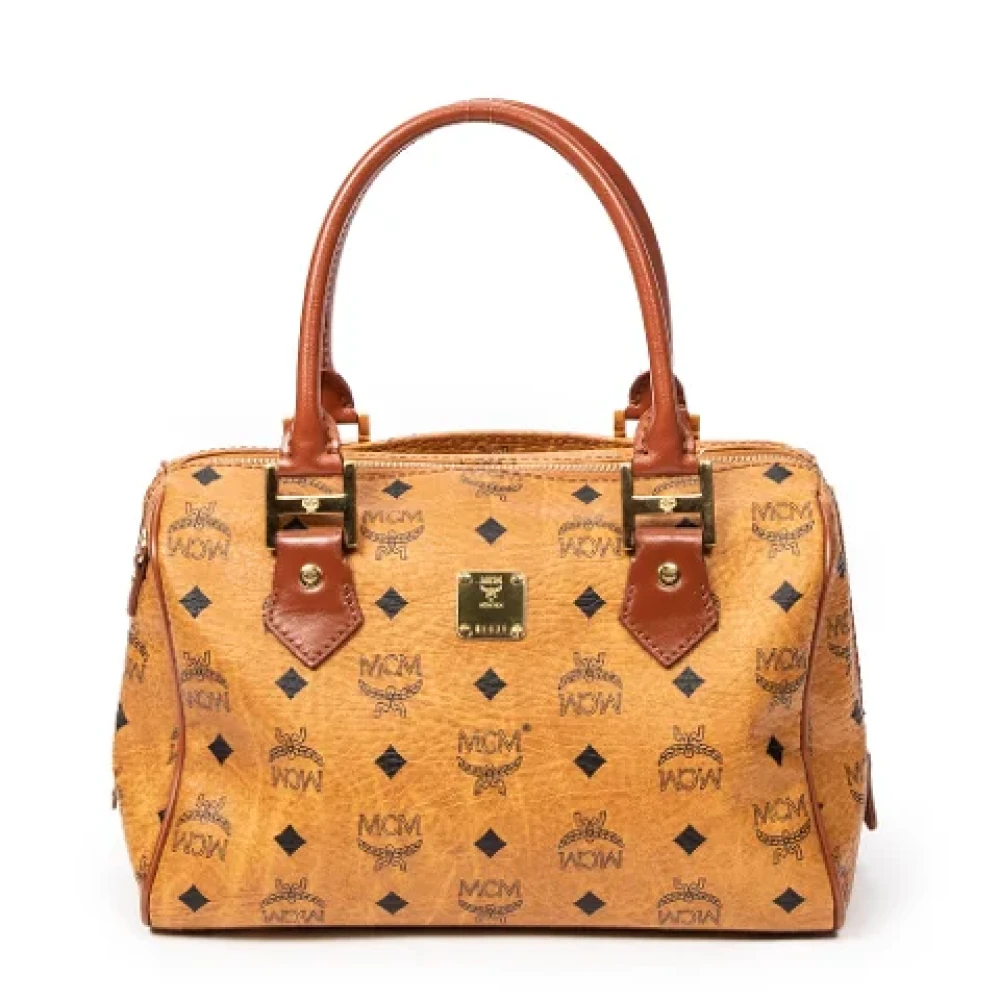 MCM Pre-owned Coated canvas handbags Brown Dames