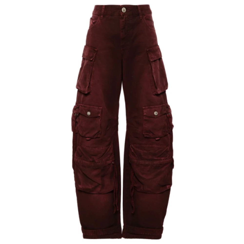 The Attico Cargo Broek Rood Bourgondië Red Dames