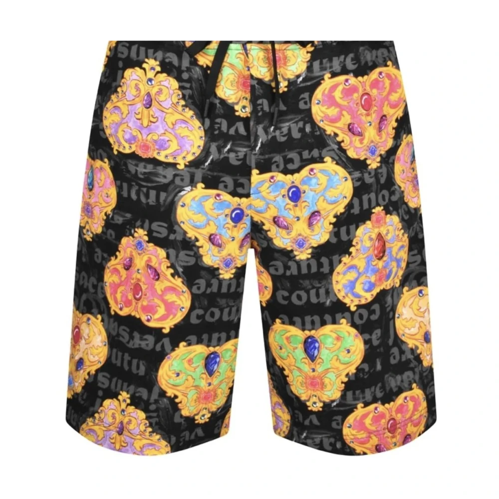 Versace Jeans Couture Heart Couture Svarta Badshorts Multicolor, Herr