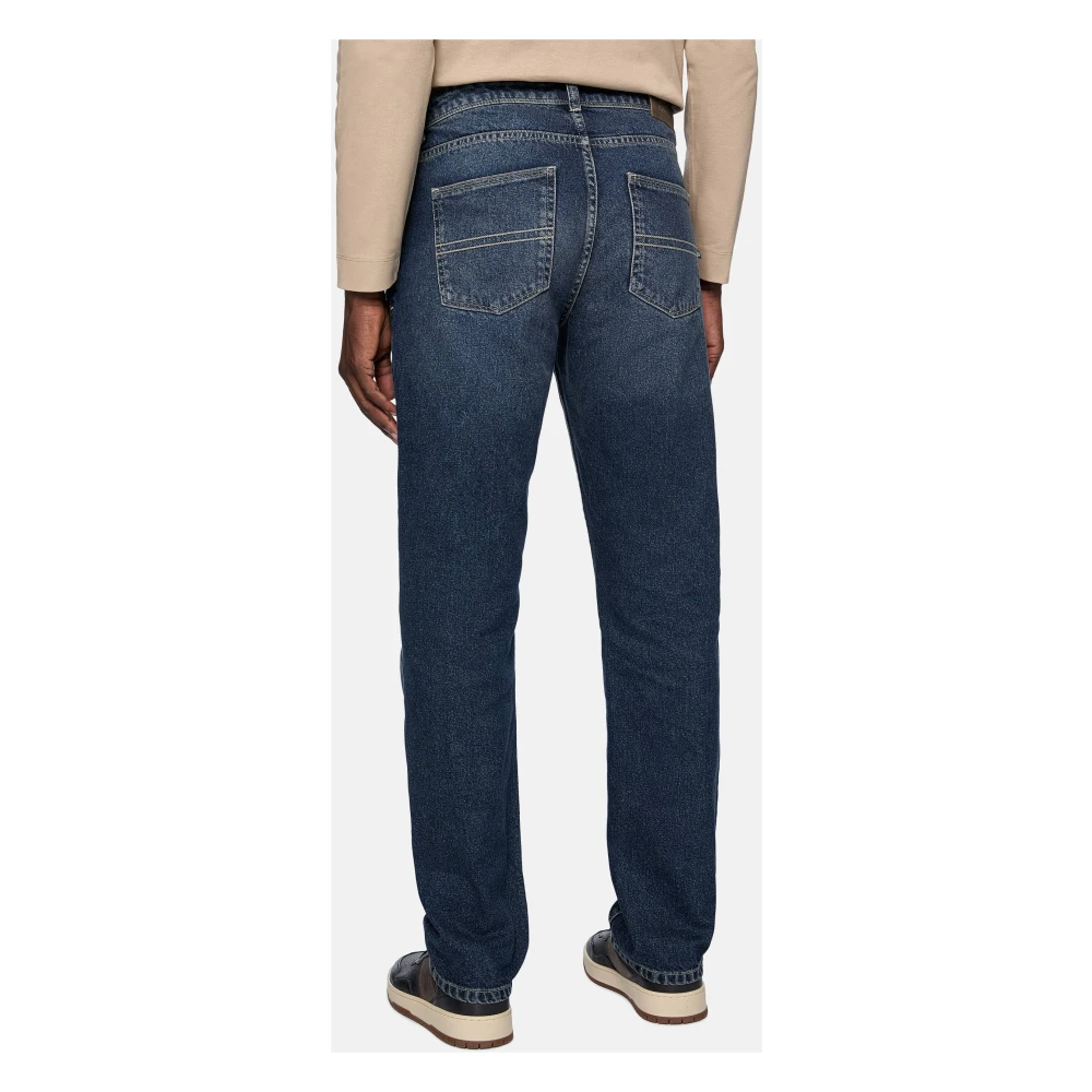 Boggi Milano Stretch Denim Jeans Blue Heren