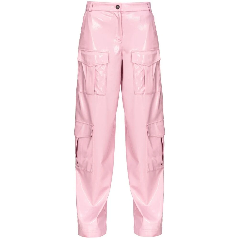 Pinko Tapered Trousers Pink Dames