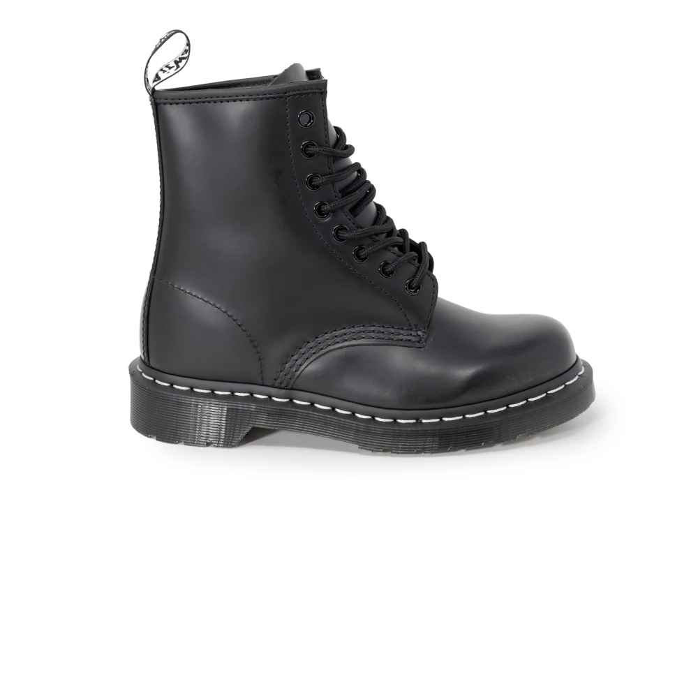 Dr. Martens Svart slät unisex ankelstövlar Black, Dam