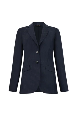 Striped Virgin Wool Blazer
