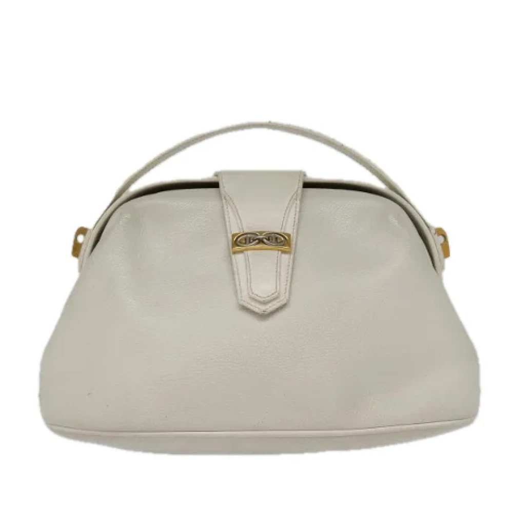 Gucci Vintage Pre-owned Leather gucci-bags Gray Dames