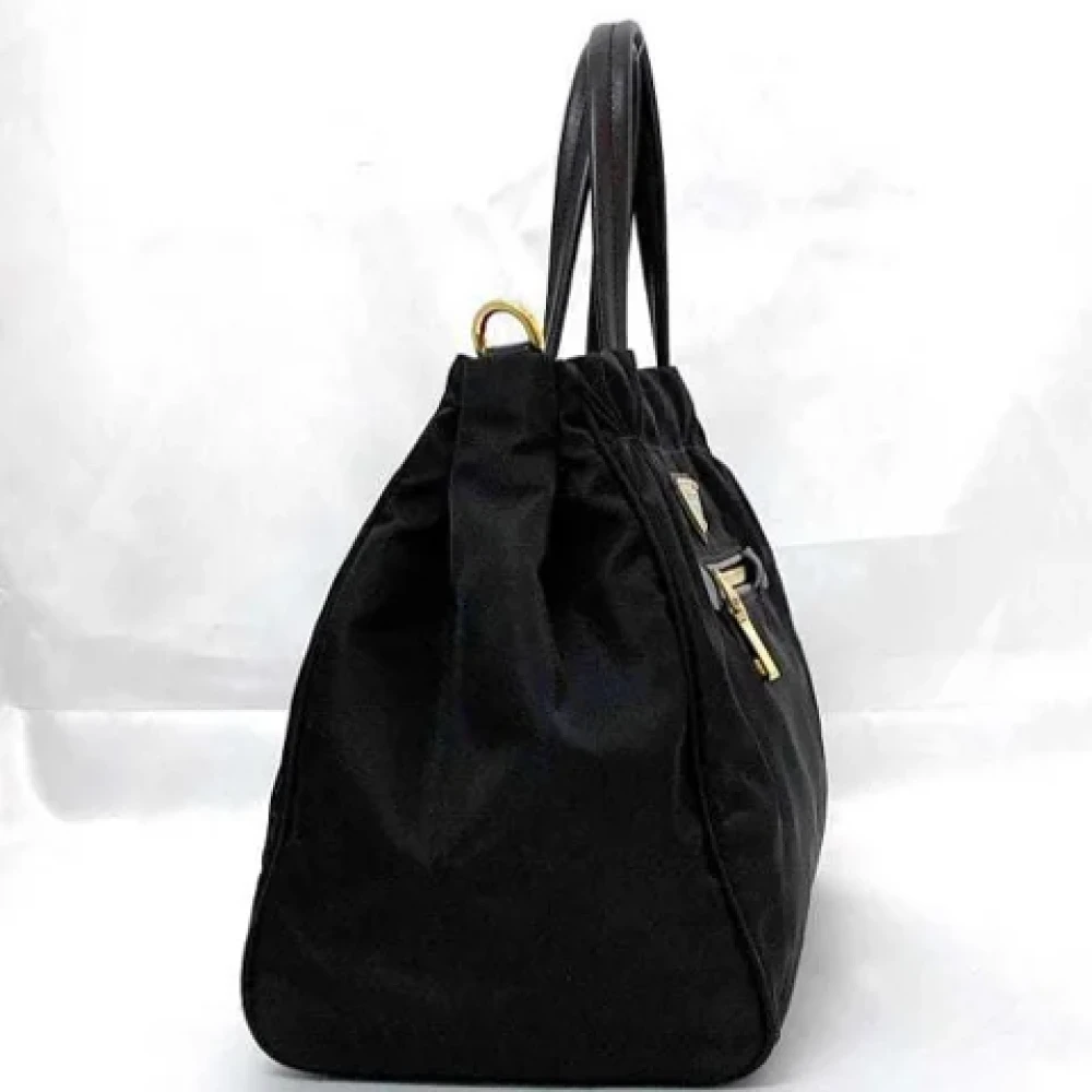 Prada Vintage Pre-owned Leather prada-bags Black Dames