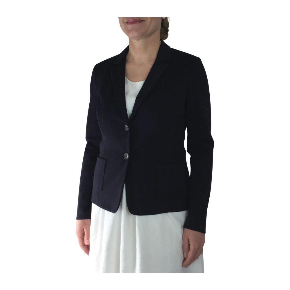 PESERICO Blauwe Reversibele Blazer Sale Nieuwe Collectie Online Bestellen Blue Dames