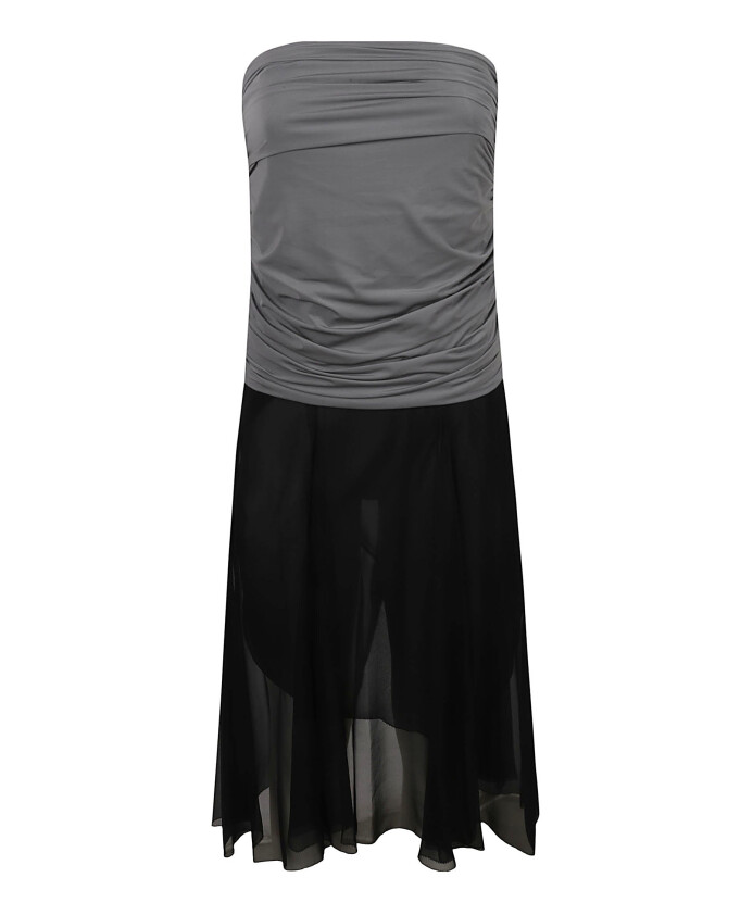 zwarte-midi-jurk-met-jersey-chiffon-rok