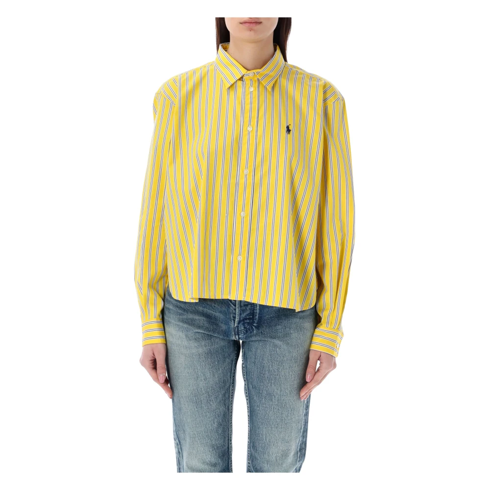 Ralph Lauren Cropped Shirt Yellow Dames