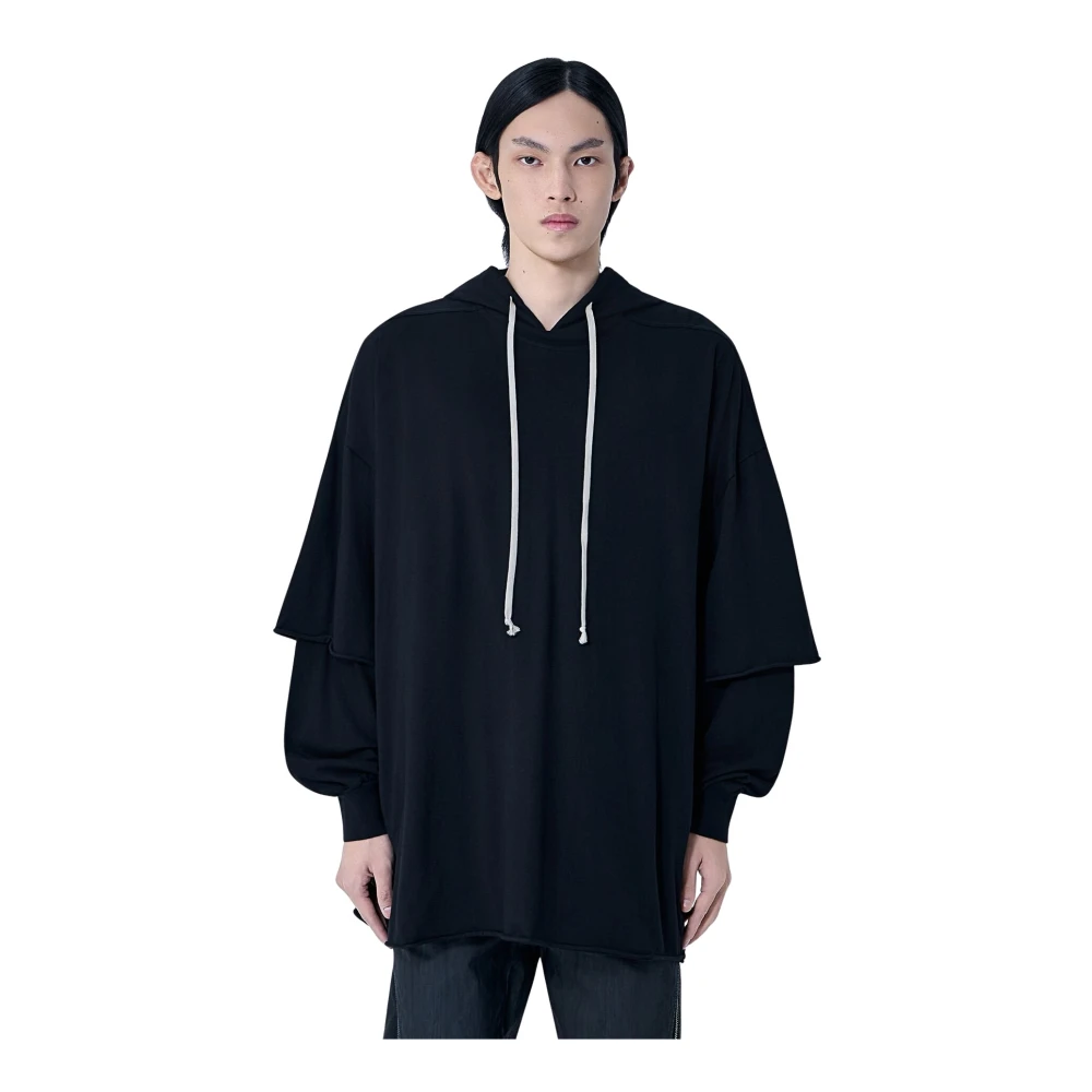 Rick Owens Uomo Nero Felpe, Taglia Unica, New,