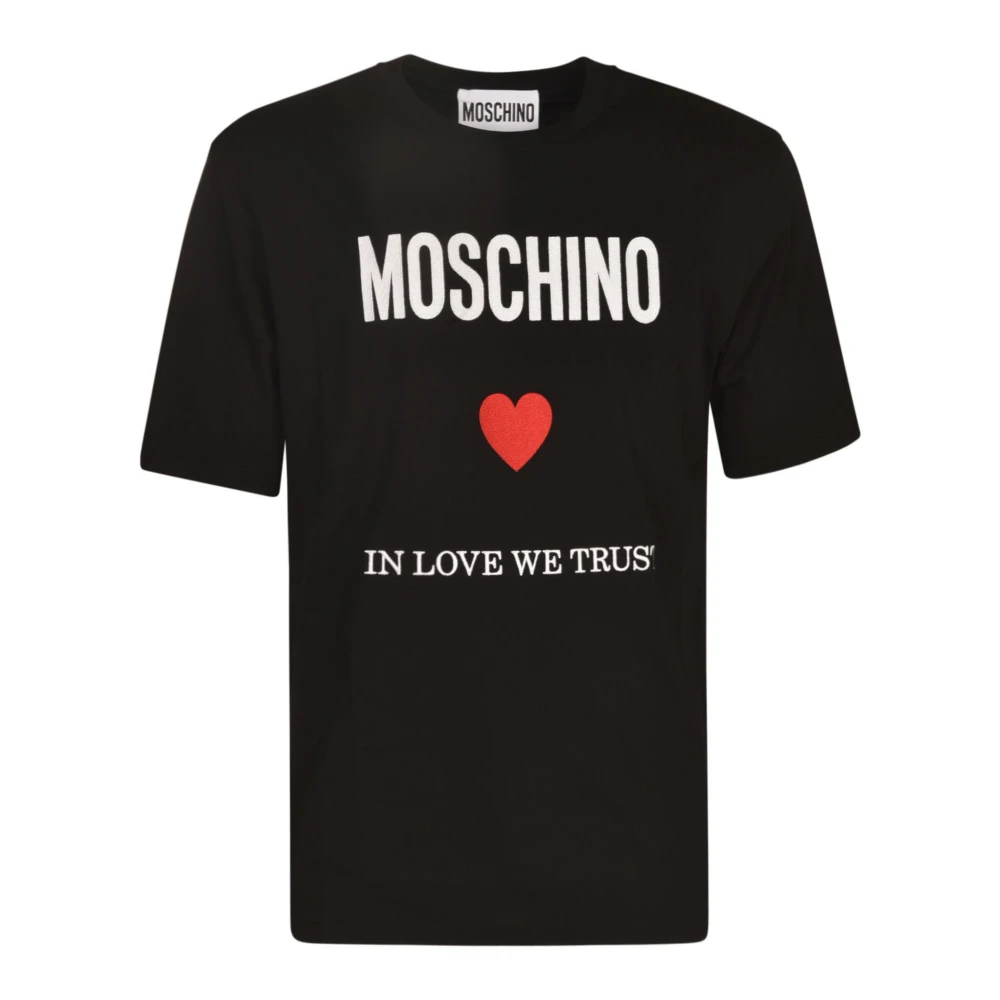 Moschino Stijlvolle T-shirts en Polos Black Heren