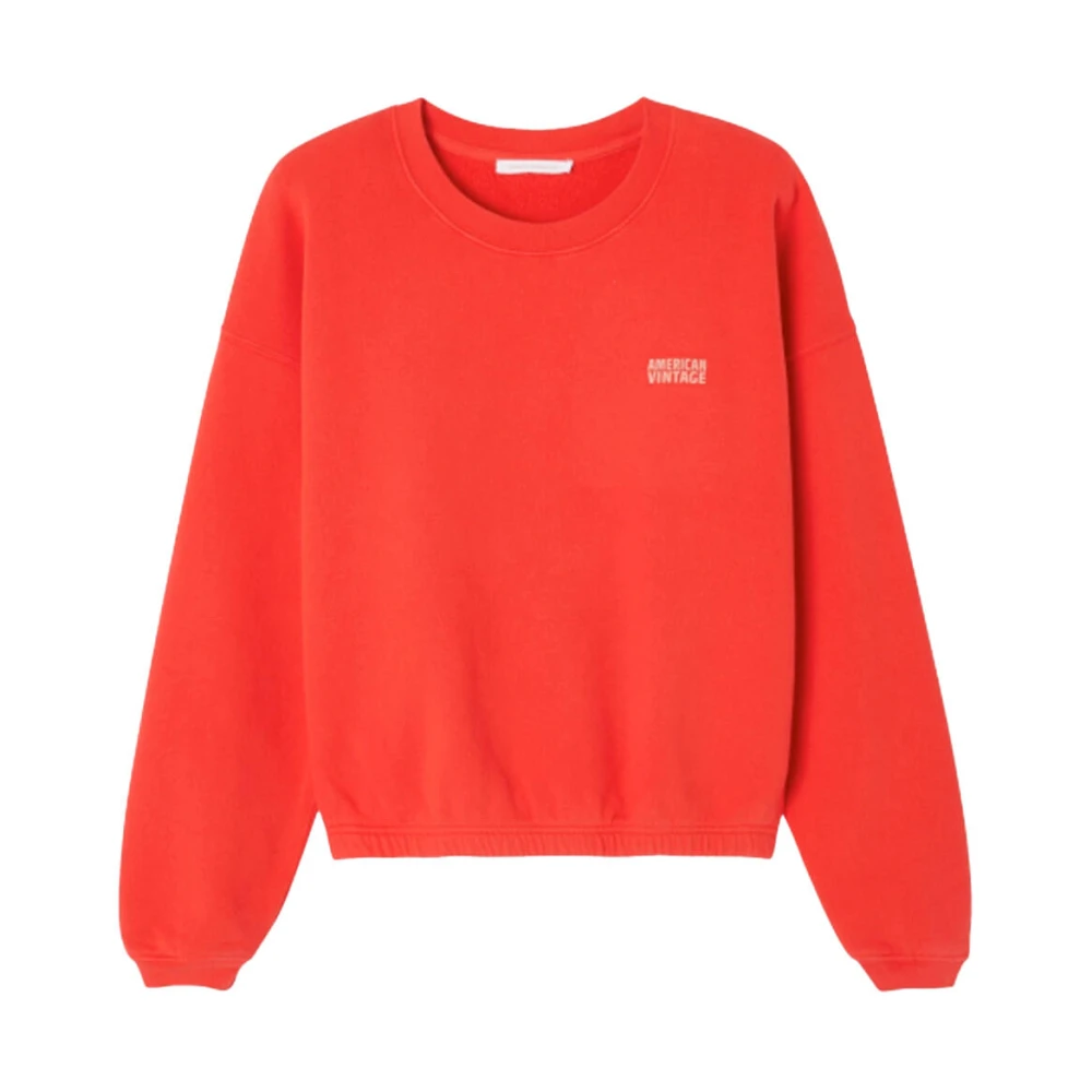 American vintage Sweatshirt Izu03A Red Dames
