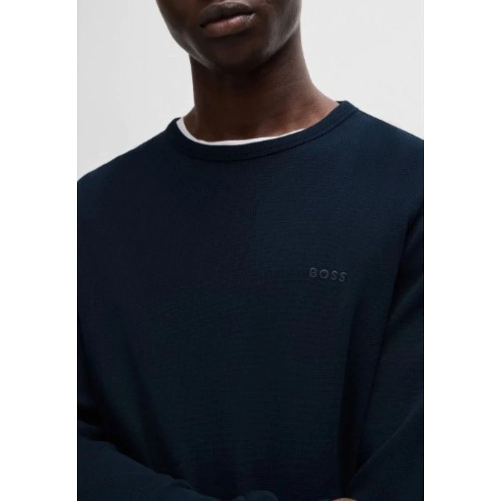 Hugo Boss Heren Storm Trui Blue Heren