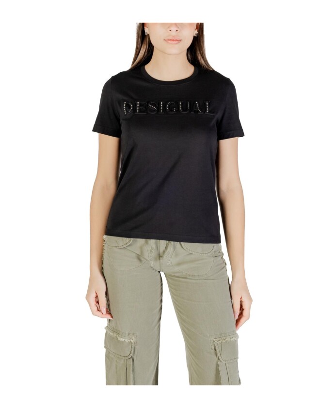 t-shirt-noir-en-coton-a-manches-courtes