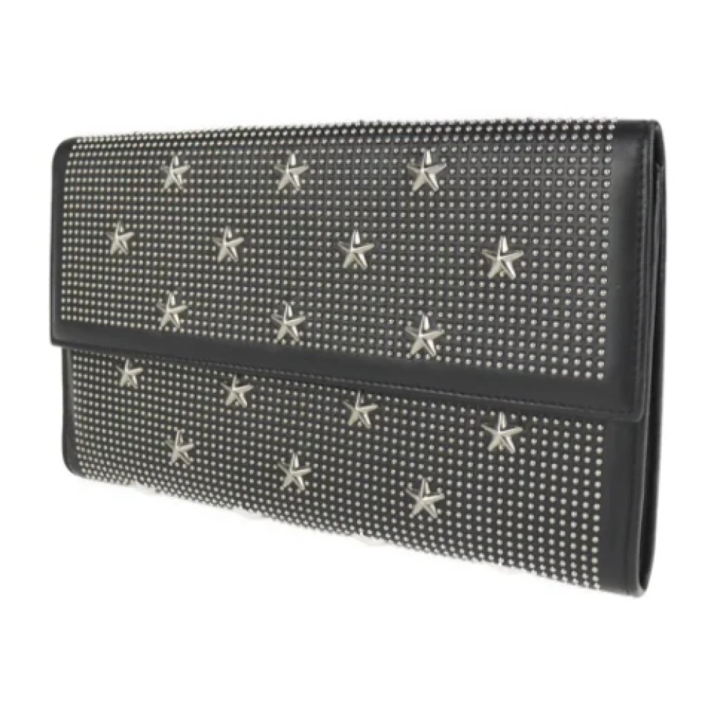 Jimmy Choo Pre-owned Leather wallets Black Dames