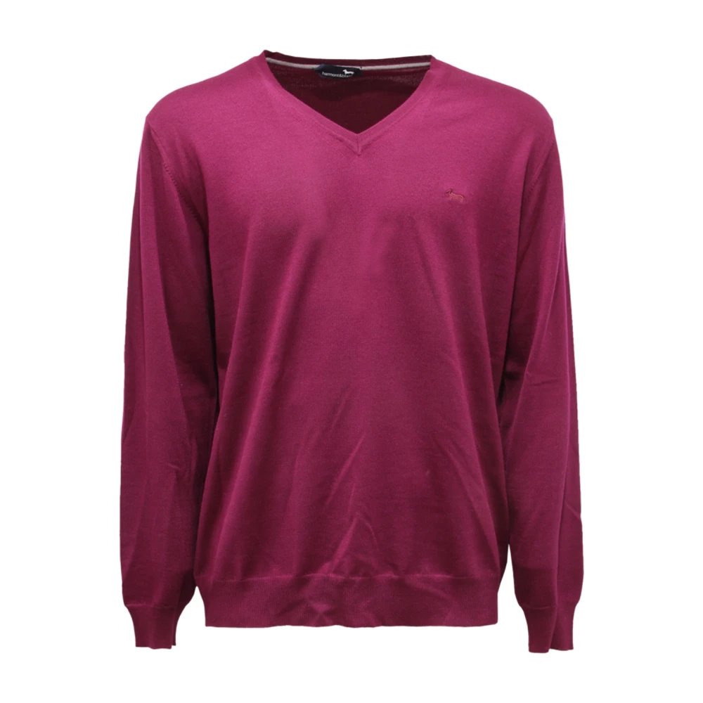 Harmont & Blaine Men's Purple Hri002 V-Neck Jumper - V-Neck Knitwear - Xl - Knitwear