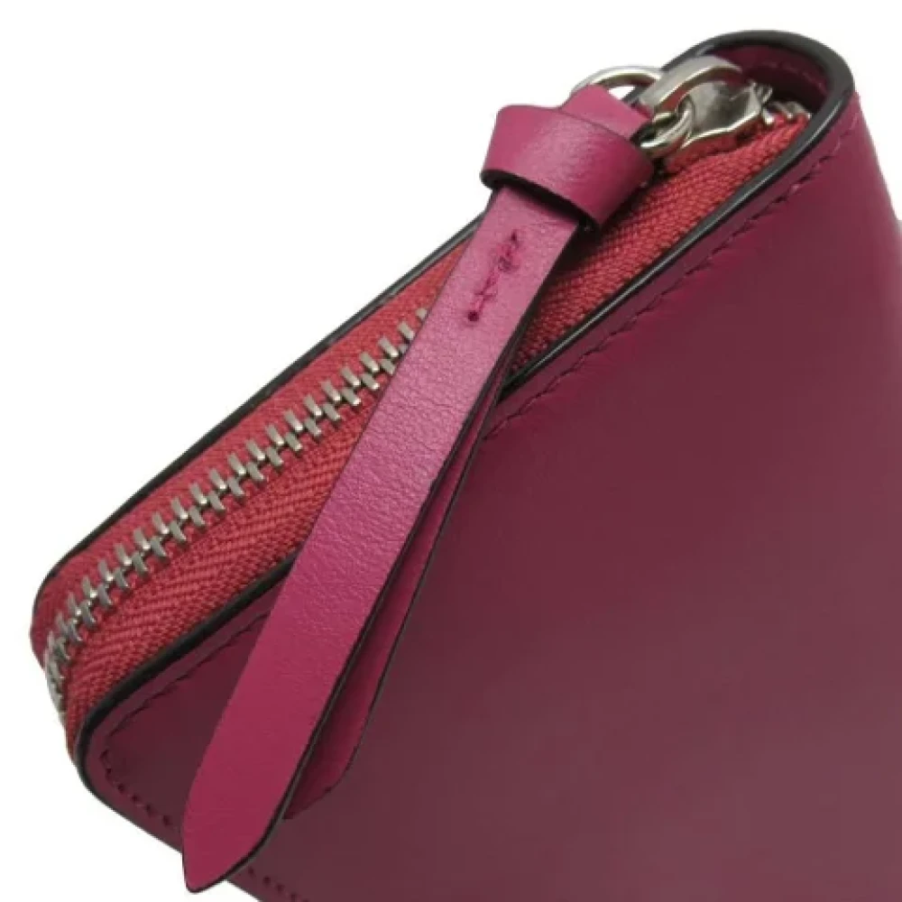 Jimmy Choo Pre-owned Leather wallets Pink Dames