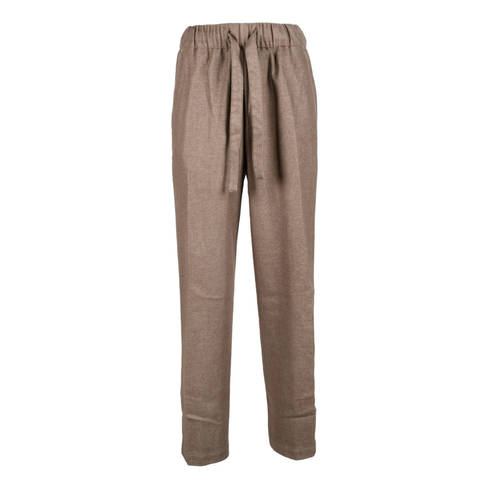 Myths Wolblend Broek Brown Dames