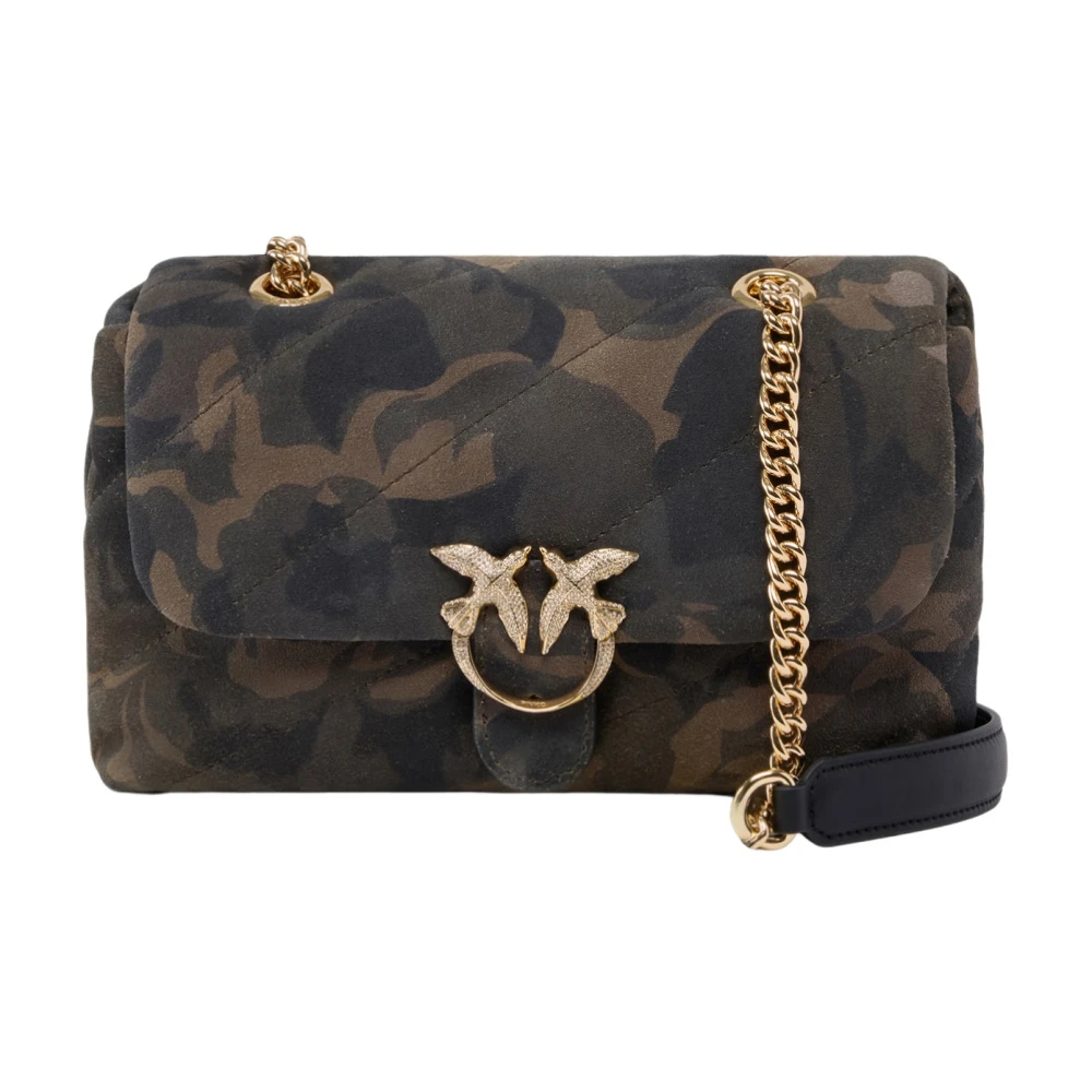 PINKO - Borsa a tracolla Mini Love Bag Puff verde - Donna - Taglia UNI - Immagine 2