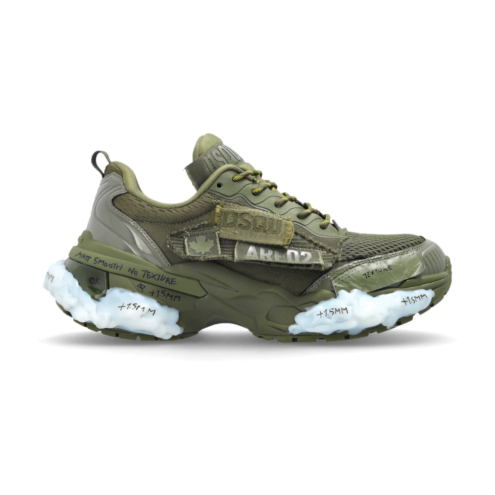 Dsquared2 Faster Sneakers Heren Schoenen Groen