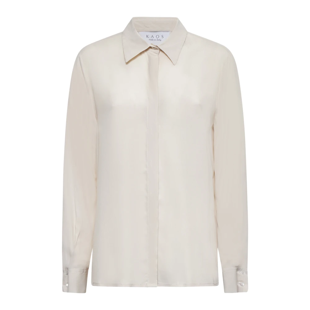 Kaos Mujer Beige Blusas Y Camisas, : Pequeño