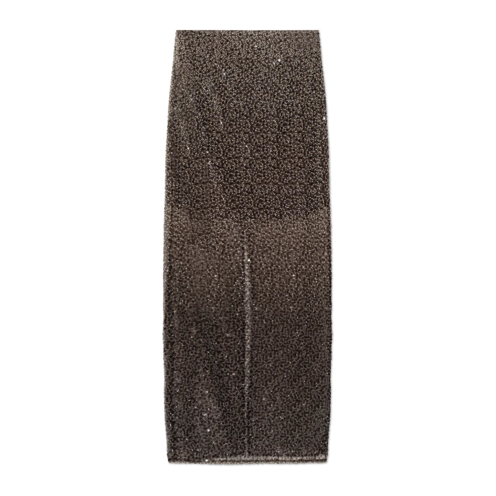 Rotate Birger Christensen Women's Brown Sequin Skirt