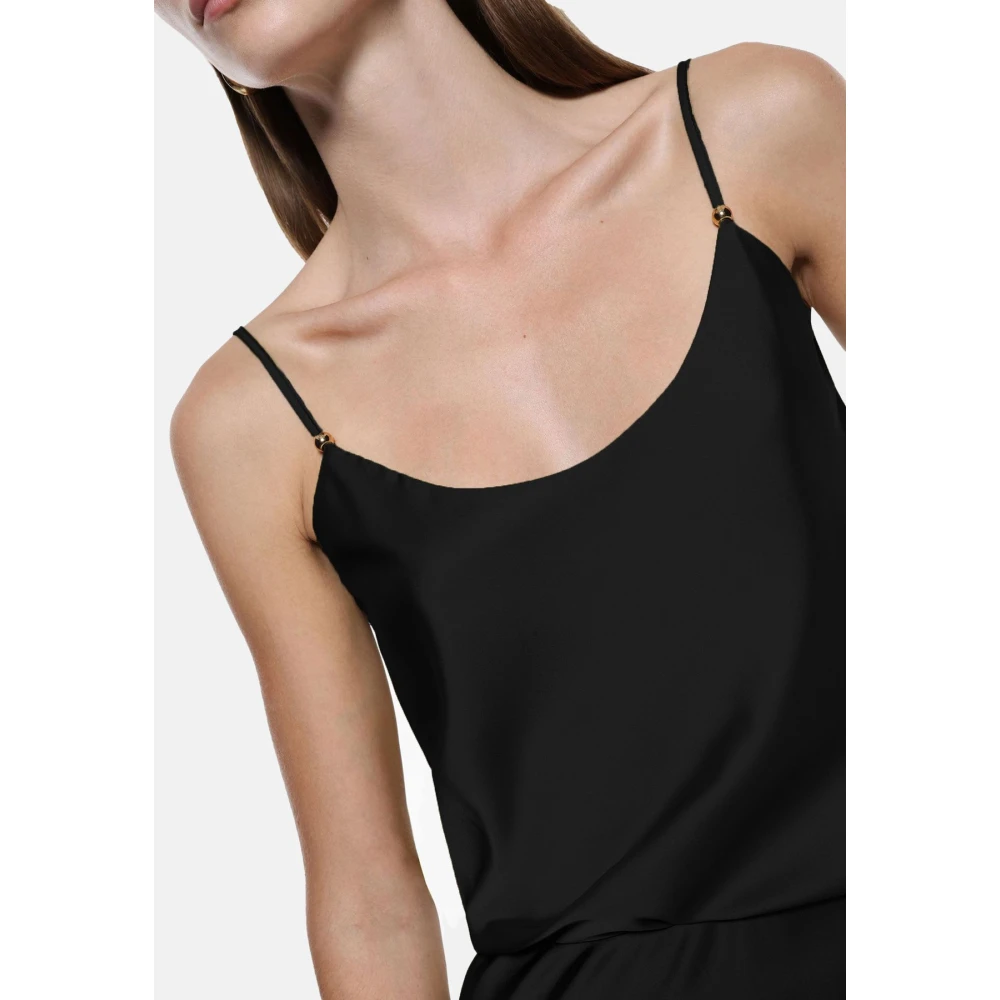 Imperial Mouwloze Top Black Dames