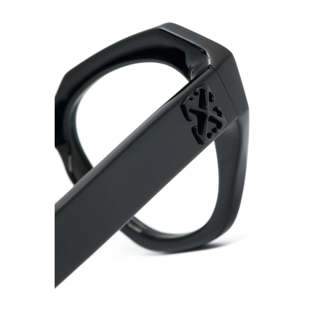 Off White Zwart Optisch Montuur Stijlvol en veelzijdig Black Unisex