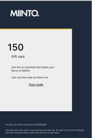 Miinto e-giftcard