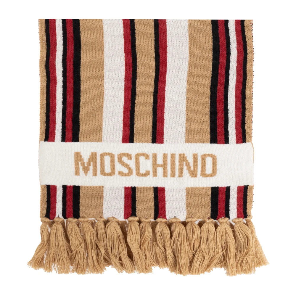 Moschino Sjaal met gestreept patroon Multicolor Unisex