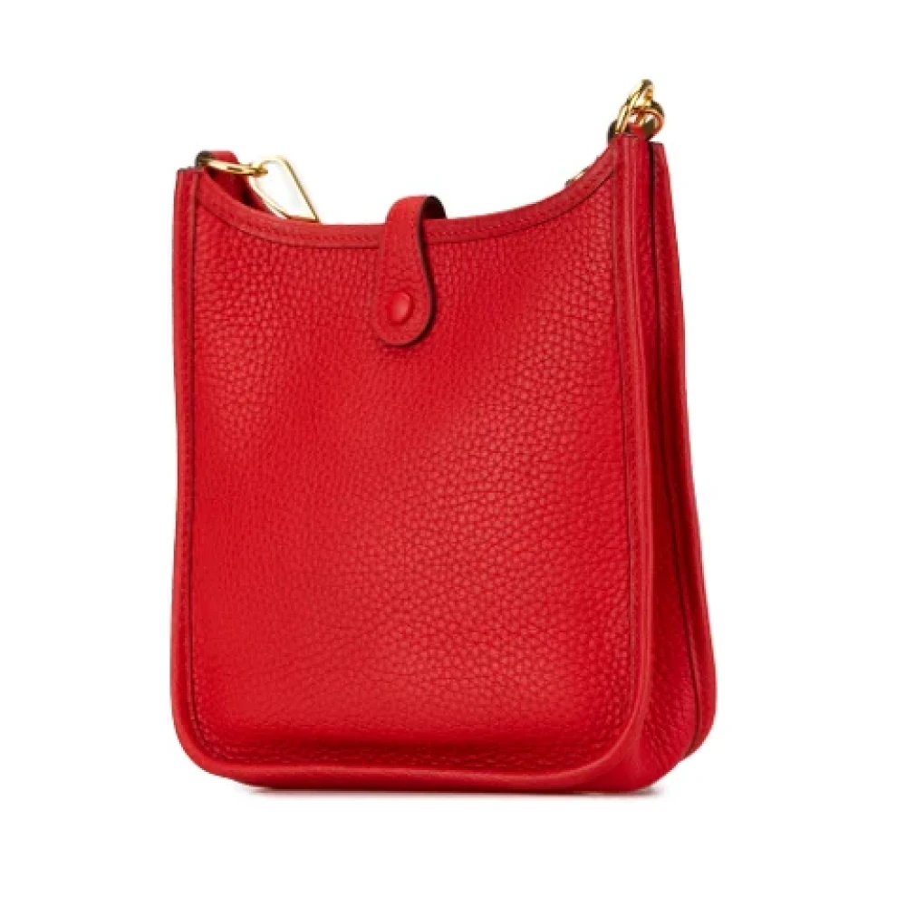 Hermès Vintage Pre-owned Leather crossbody-bags Red Dames