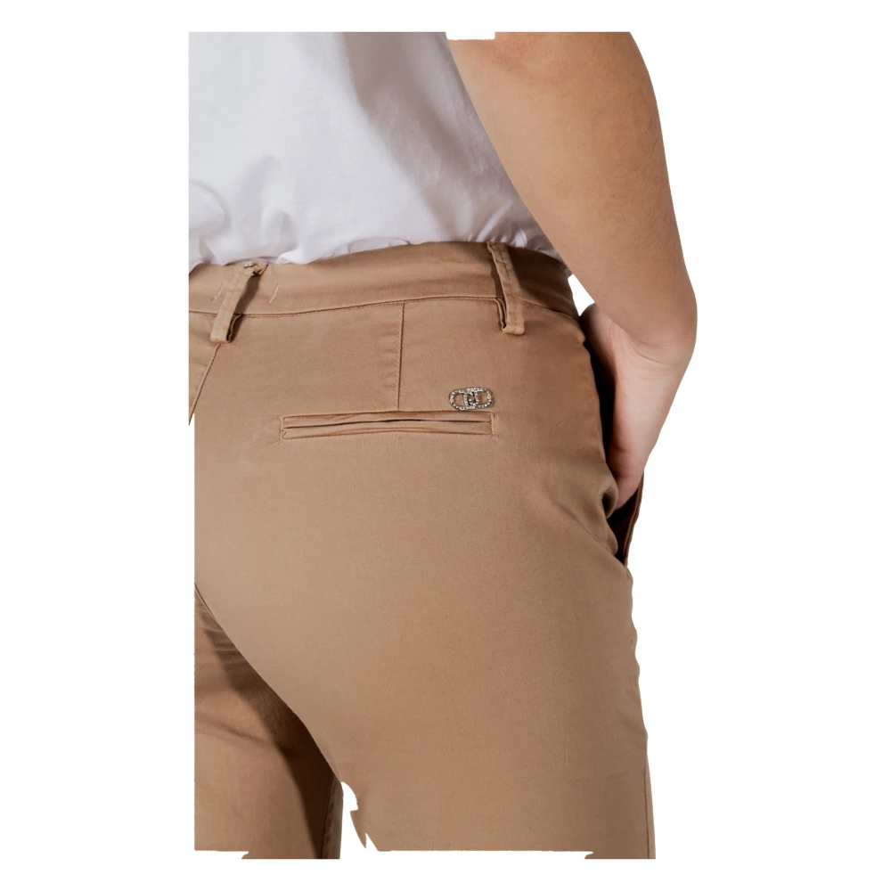 Liu Jo Katoenen Sigarettenbroek Dames Collectie Beige Dames