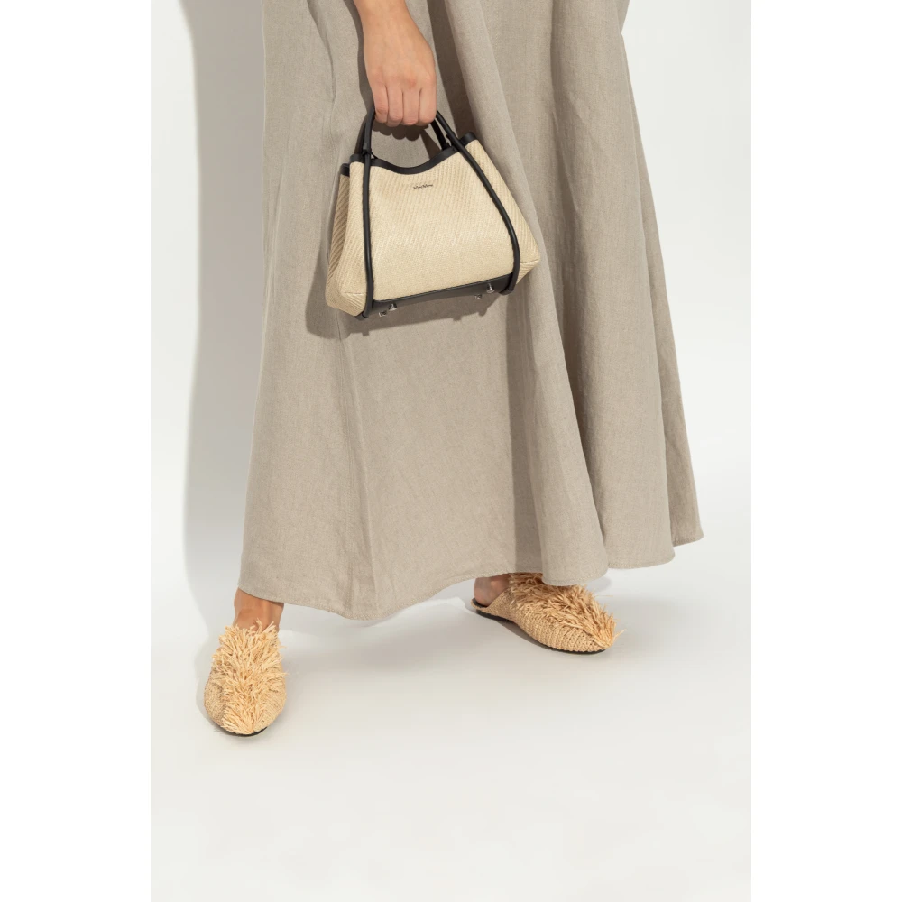 Max Mara Handtas Summermarine XS Beige Dames