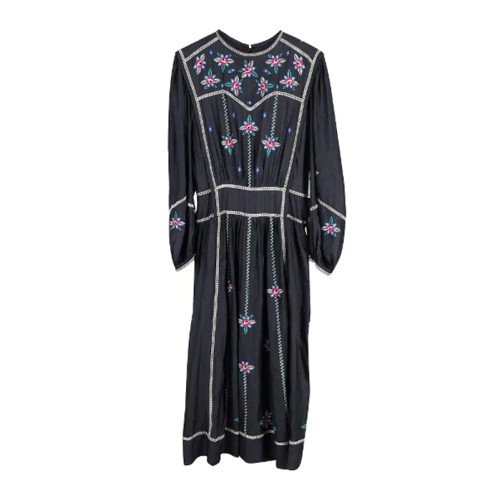 Isabel Marant Pre-owned Silk dresses Black Dames