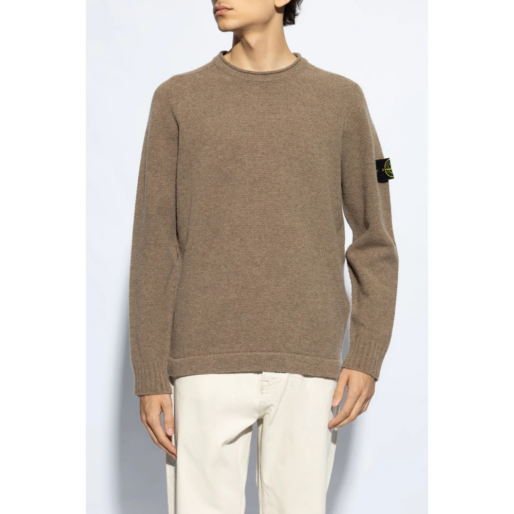 Stone Island Wollen trui Brown Heren