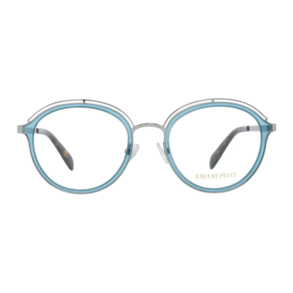 EMILIO PUCCI Dames Blauwe Ronde Optische Brillen Blue Dames