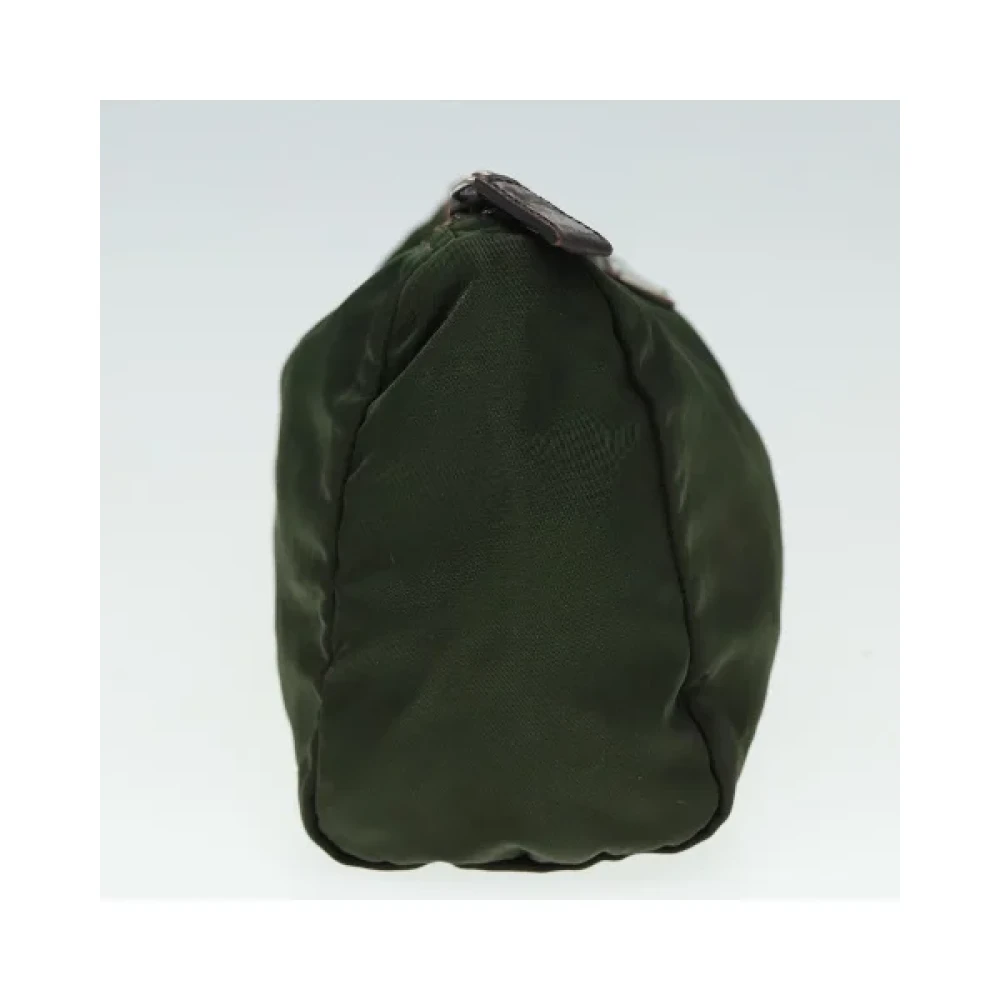 Prada Vintage Pre-owned Nylon prada-bags Green Dames