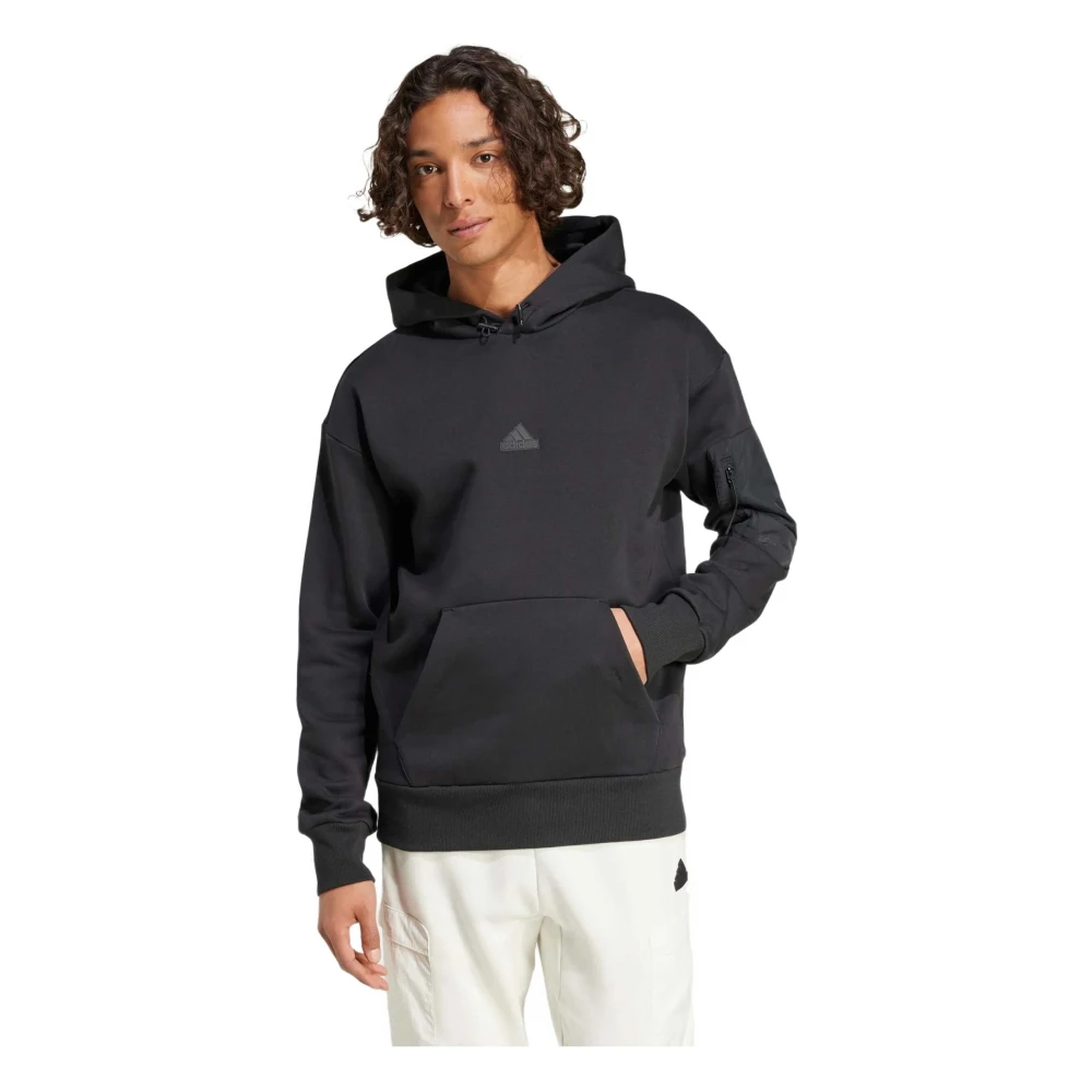 Adidas City Escape Fleece Hoodie Black Heren