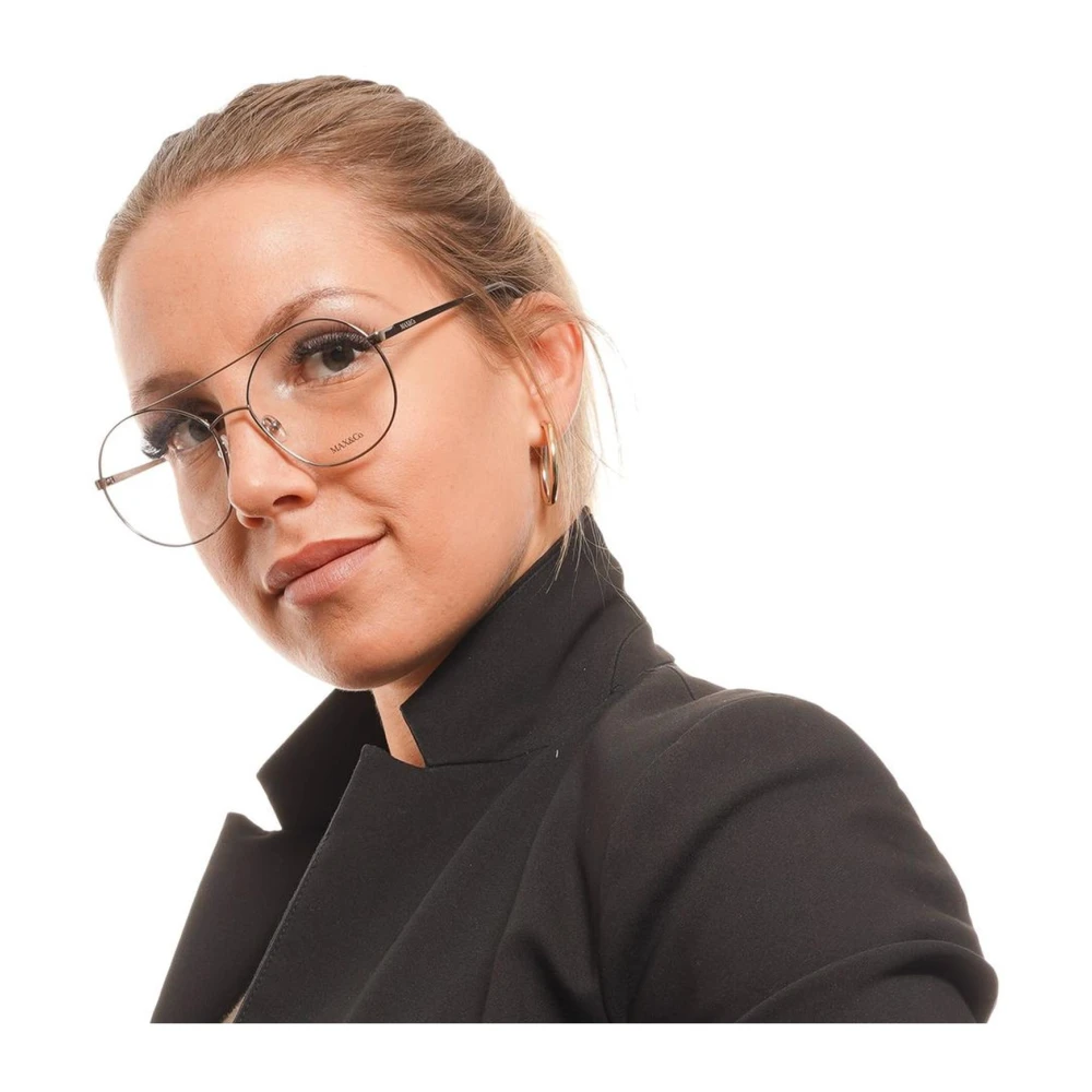 Max & Co Stijlvolle Grijze Metalen Optische Monturen Gray Dames