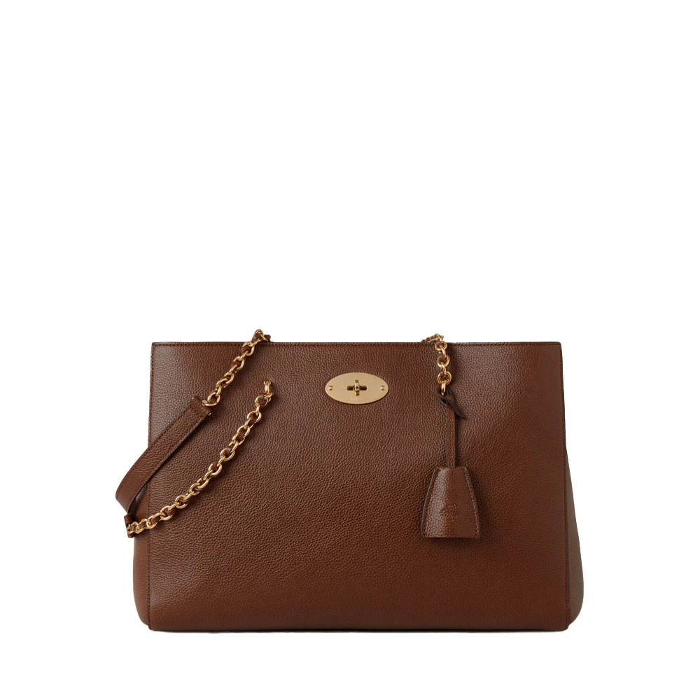 Mulberry Ketting Tote Twee Toon Klassiek Graan Brown Dames