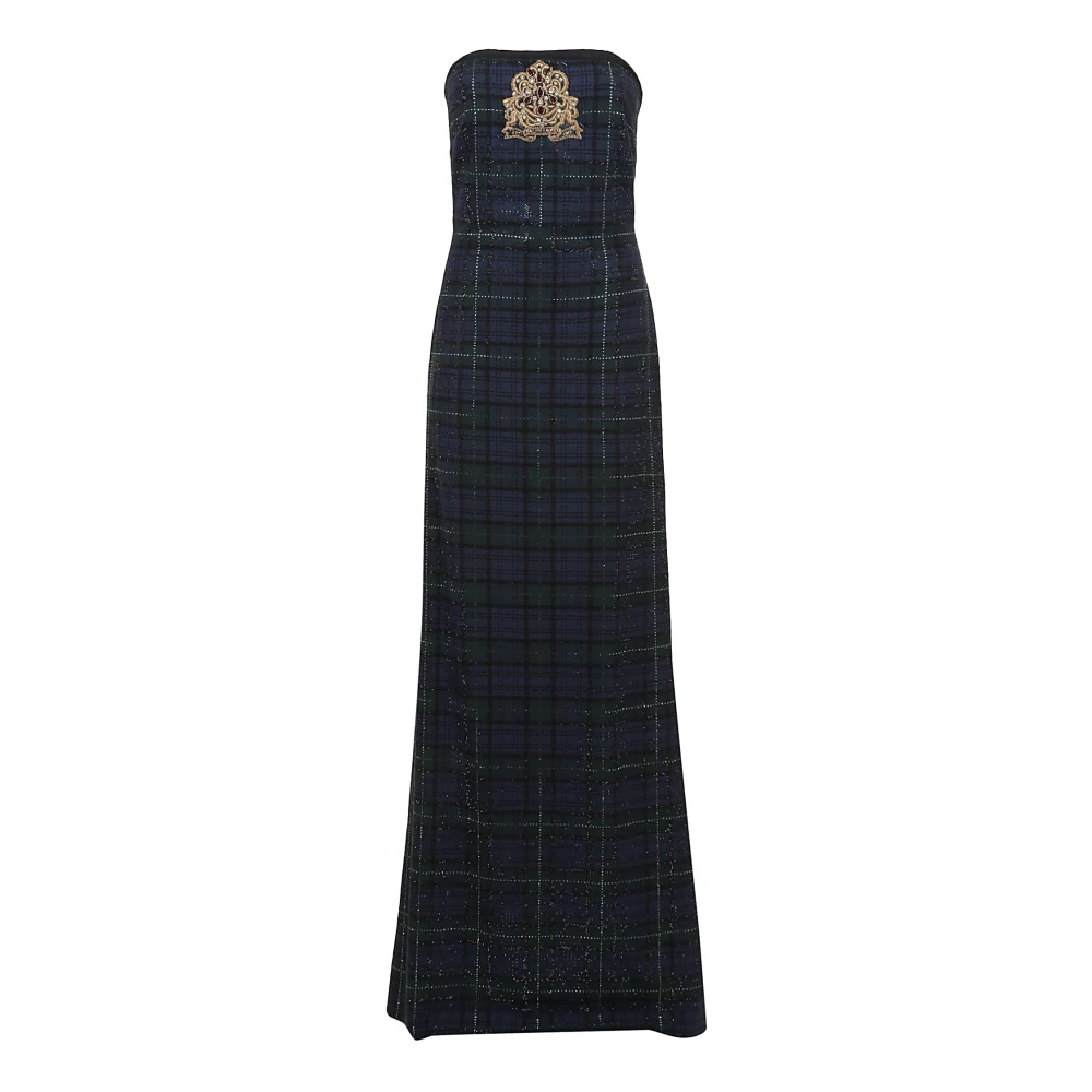 Ralph Lauren Strapless Gown Black Dames